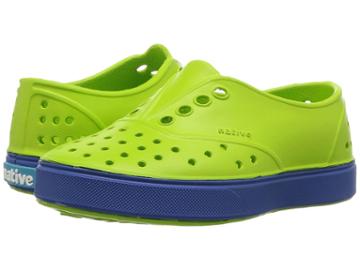 Native Kids Shoes Miller (toddler/little Kid) (palm Green/victoria Blue) Kids Shoes