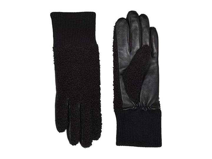 Ugg Faux Sherpa Tech Gloves (black) Extreme Cold Weather Gloves