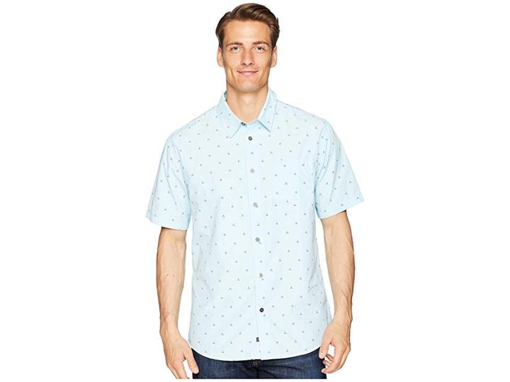 Quiksilver Waterman Trailblazed Tribal Right Technical Shirt (crystal Blue) Men's Clothing
