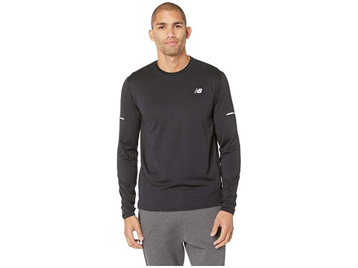 New Balance Nb Ice 2.0 Long Sleeve Top (black) Men's Long Sleeve Pullover