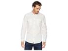 Lucky Brand Dobby Western Shirt (white Stripe) Men's Clothing