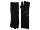 Lauren Ralph Lauren Touch Gloves With Floral Cluster (black) Extreme Cold Weather Gloves