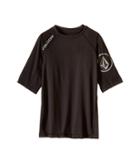 Volcom Kids Solid Short Sleeve Top (big Kids) (black) Boy's Short Sleeve Pullover
