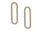Michael Kors Iconic Pave Single Link Earrings (gold) Earring
