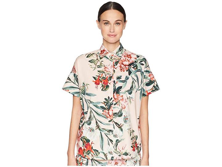 Maison Du Soir Gigi Blouse (light Pink Floral) Women's Blouse