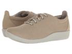Clarks Sillian Tino (sand Perf Microfiber) Women's Lace Up Casual Shoes