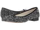 Anne Klein Ovi (black/grey Tweed Fabric) Women's Flat Shoes