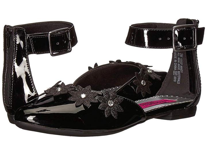 Rachel Kids Mindy (little Kid/big Kid) (black Patent) Girl's Shoes