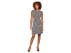 Michael Michael Kors Boho Block Print Dress (black/maroon) Women's Dress
