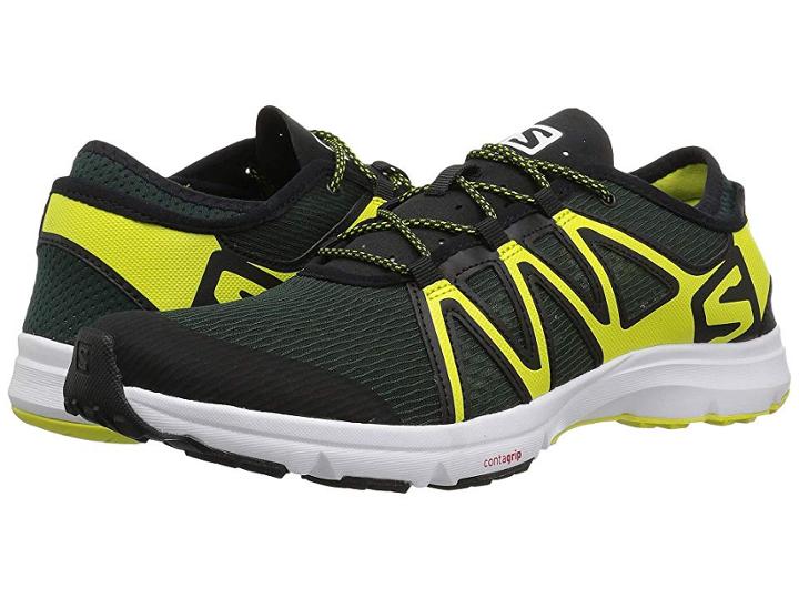 Salomon Crossamphibian Swift (darkest Spruce/black/sulphur Spring) Men's Shoes