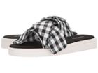 Nine West Ruth (black/white Mid Gingham Shantung) Women's Sandals