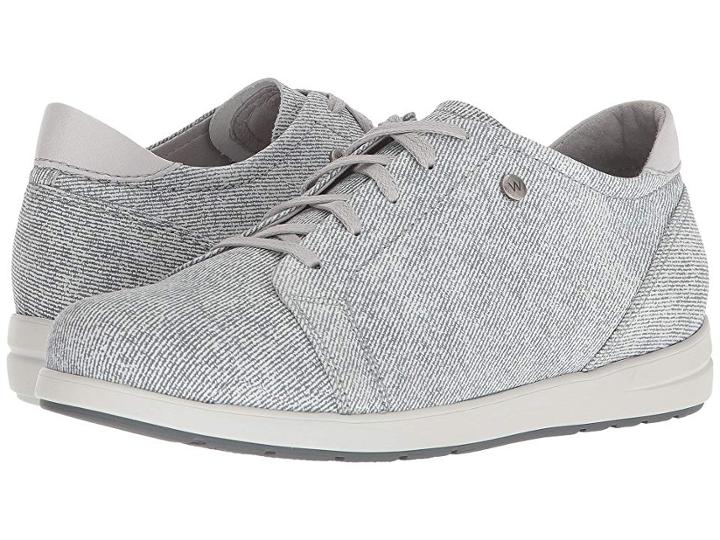 Wolky Kinetic (off-white/gray Chubera Suede) Women's Lace Up Casual Shoes