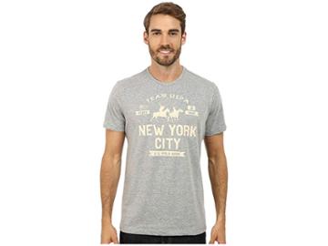 U.s. Polo Assn. New York City Team Uspa T-shirt (heather Gray) Men's T Shirt