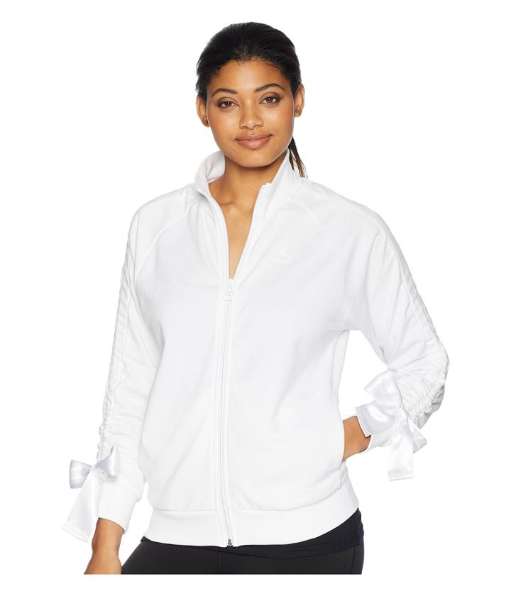Puma Bow Track Jacket (puma White) Women's Coat