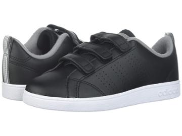 Adidas Kids Vs Advantage Clean Cmf (little Kid) (black/black/grey 3) Kids Shoes