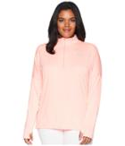 Nike Dry Element 1/2 Zip Running Top (size 1x-3x) (crimson Pulse/heather) Women's Long Sleeve Pullover