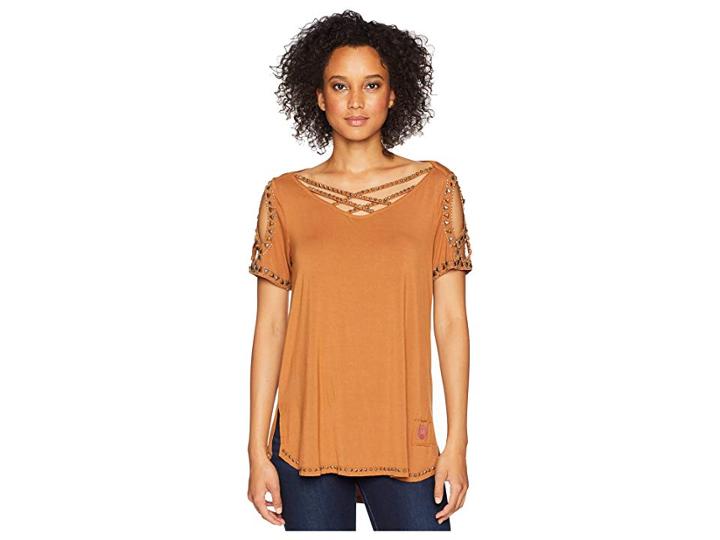 Double D Ranchwear Love Peace Top (james Brown) Women's Clothing