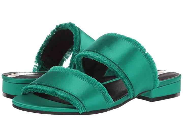 Kenneth Cole New York Viola 2 (green Satin) Women's Sandals