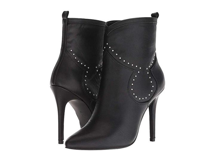 Charles By Charles David Plot Ankle Bootie (black Smooth) Women's Boots