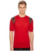 Dsquared2 Short Sleeve Sweater (red/leopard) Men's Sweater