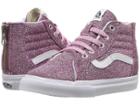 Vans Kids Sk8-hi Zip (infant/toddler) ((lurex Glitter) Pink/true White) Girls Shoes