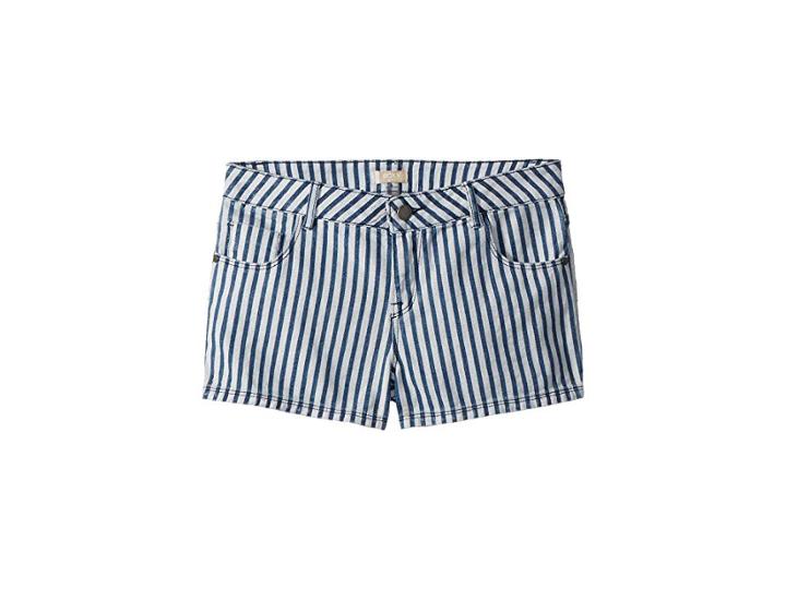 Roxy Kids Young Hearts Shorts (big Kids) (medium Blue La Mini Vague Stripe) Girl's Shorts