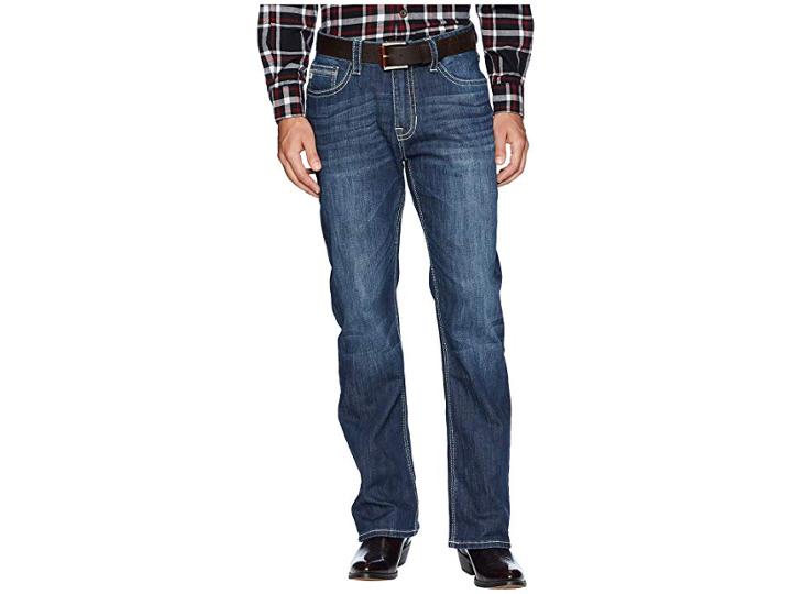 Rock And Roll Cowboy Double Barrel In Dark Vintage M0d7381 (dark Vintage) Men's Jeans