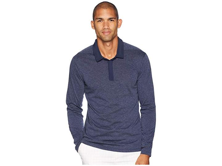 Nike Golf Dry Polo Long Sleeve (obsidian/black) Men's Long Sleeve Pullover