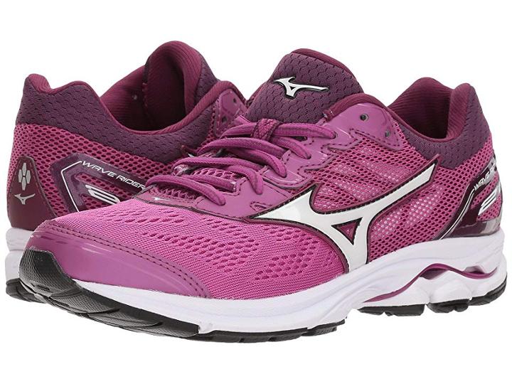 Mizuno Wave Rider 21 (clover/white/dark Purple) Women's Running Shoes