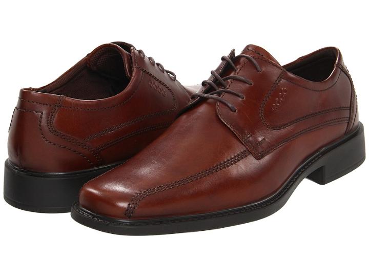 Ecco New Jersey Tie (mink) Men's Lace-up Bicycle Toe Shoes
