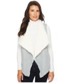 Mod-o-doc Sweater And Faux Fur Reversible Vest (falcon) Women's Vest