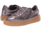 Puma Basket Platform Luxe (quiet Shade/quiet Shade) Women's Lace Up Casual Shoes
