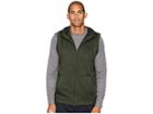 Under Armour Armour Fleece Sleeveless Full Zip Hoodie (artillery Green/black) Men's Sweatshirt