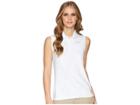 Nike Golf Dry Polo Sleeve Sub Print (white/flat Silver) Women's Clothing