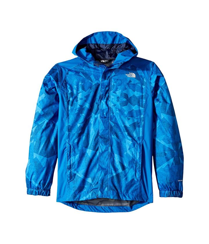 The North Face Kids Resolve Reflective Jacket (little Kids/big Kids) (turkish Sea Metric Mountain Print) Boy's Coat
