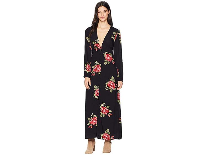 Amuse Society All Buttoned Up Dress (black) Women's Dress