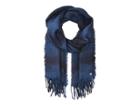 Lauren Ralph Lauren Brushed Plaid Blanket Wrap (navy) Scarves