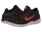 Nike Free Rn Flyknit (black/flash Crimson/orange Peel) Men's Shoes
