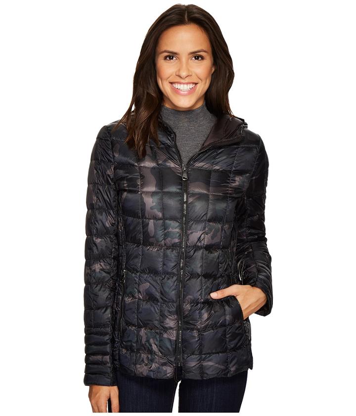 Vince Camuto Hooded Lightweight Down N1961 (camo) Women's Coat
