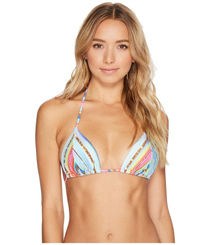 Luli Fama Bellamar Triangle Top (multi) Women's Swimwear