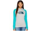 The North Face Fave 1/2 Dome Pullover 2.0 (tnf Light Grey Heather/botanical Garden Green) Women's Sweatshirt