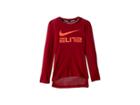 Nike Kids Dry Elite Basketball Long Sleeve Top (little Kids/big Kids) (red Crush/bright Crimson) Boy's T Shirt