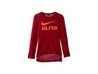 Nike Kids Dry Elite Basketball Long Sleeve Top (little Kids/big Kids) (red Crush/bright Crimson) Boy's T Shirt