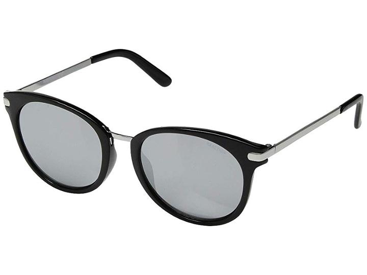 Kenneth Cole Reaction Kc1309 (shiny Black/smoke Mirror) Fashion Sunglasses