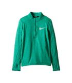 Nike Kids Dry Element 1/2 Zip Running Top (little Kids/big Kids) (green Noise/kinetic Green) Boy's Clothing