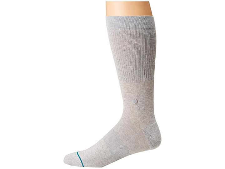 Stance Fashion Icon (grey) Men's Crew Cut Socks Shoes