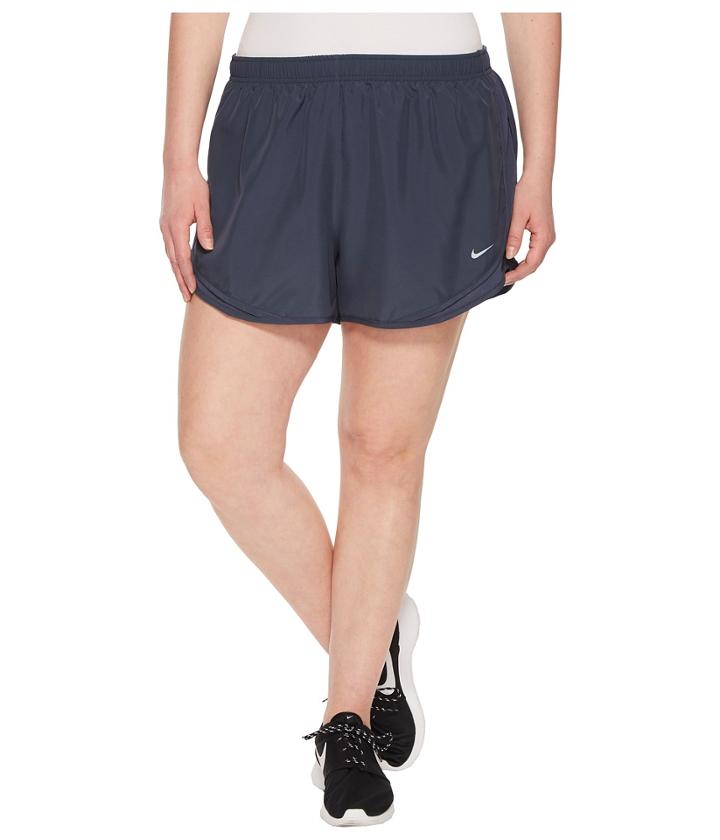 Nike Dry Tempo Running Short (size 1x-3x) (thunder Blue/thunder Blue/wolf Grey) Women's Shorts