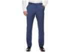 Perry Ellis Portfolio Slim Fit Subtle Check Plaid Pants (coastal Fjord) Men's Dress Pants