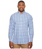 Polo Ralph Lauren Big Tall Oxford Long Sleeve Sport Shirt (multi Blue/white) Men's Clothing