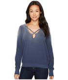 Lna Don't Cross Me Sweatshirt (mood Indigo) Women's Sweatshirt